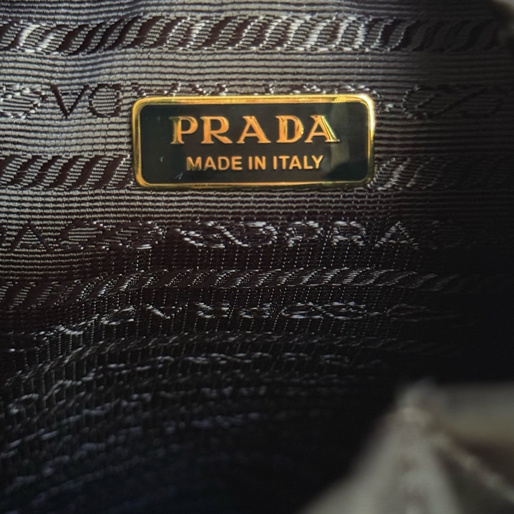 Prada Re Nylon Black Quilted Bucket Bag with Strap - Picture 8 of 13